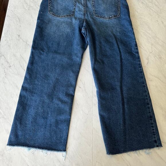 And Now This Straight Denim Womens Jeans 32 frayed button fly cropped - Picture 8 of 10